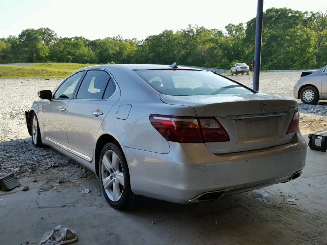 JTHGL5EF0B5043418 - 2011 LEXUS LS 460L SILVER photo 3