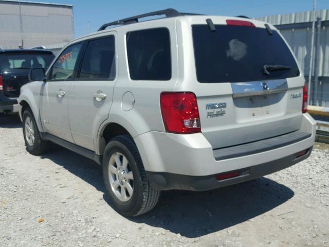 4F2CZ02Z38KM23623 - 2008 MAZDA TRIBUTE I WHITE photo 3