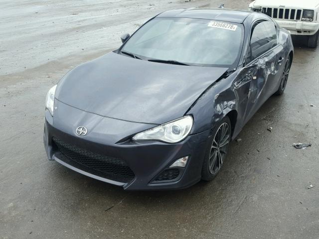 JF1ZNAA13F9710803 - 2015 TOYOTA SCION FR-S GRAY photo 2