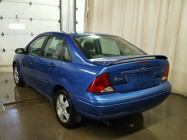 1FAFP38323W311264 - 2003 FORD FOCUS ZTS BLUE photo 3