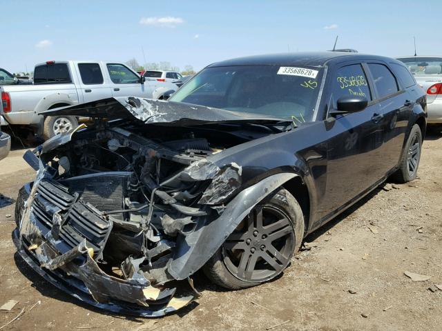 2D4FV47T78H108886 - 2008 DODGE MAGNUM BLACK photo 2