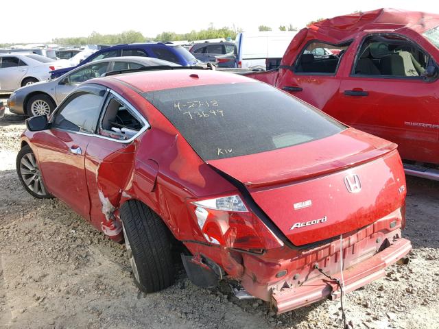 1HGCS22898A004920 - 2008 HONDA ACCORD EXL RED photo 9