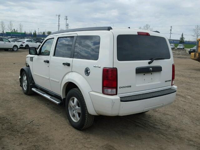 1D8GU28K39W510228 - 2009 DODGE NITRO SE WHITE photo 3