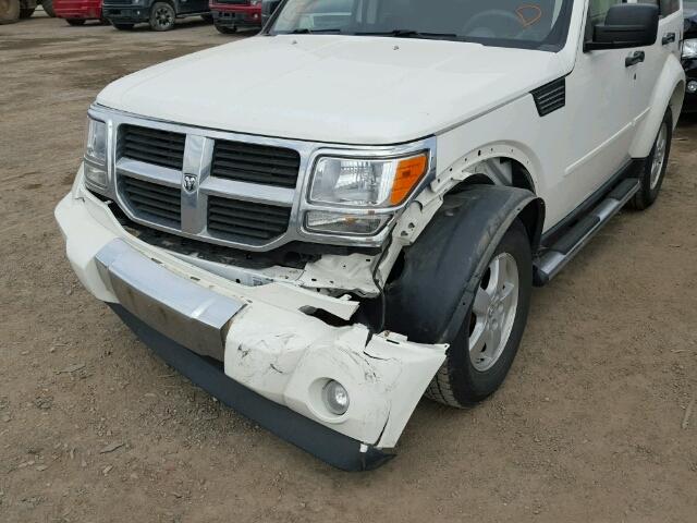 1D8GU28K39W510228 - 2009 DODGE NITRO SE WHITE photo 9