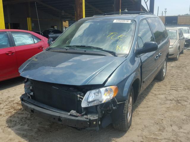 1D4GP45R26B606358 - 2006 DODGE CARAVAN SX GREEN photo 2