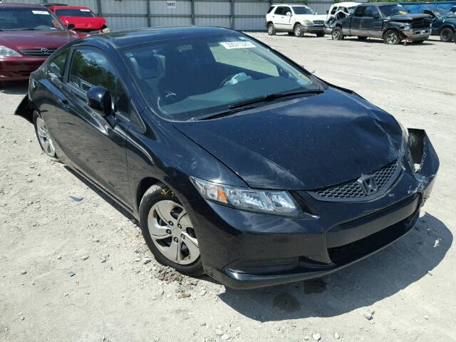 2HGFG3B51DH504060 - 2013 HONDA CIVIC LX BLACK photo 1