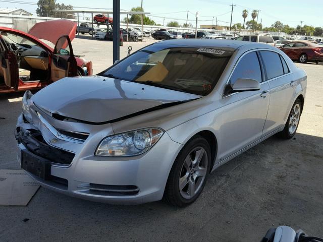 1G1ZH57B79F224339 - 2009 CHEVROLET MALIBU 1LT ვერცხლისფერი ფოტო 2