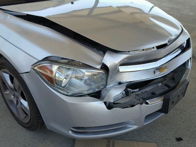 1G1ZH57B79F224339 - 2009 CHEVROLET MALIBU 1LT ვერცხლისფერი ფოტო 9