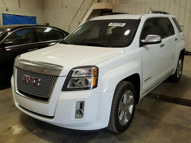 2GKALYEK9D6212546 - 2013 GMC TERRAIN DE WHITE photo 2