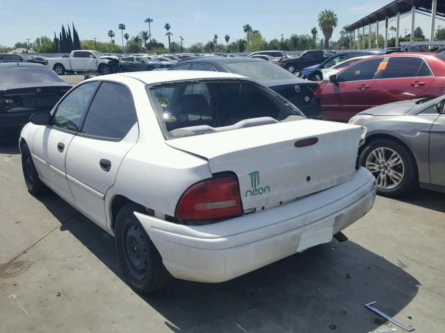 1B3ES47C1SD299342 - 1995 DODGE NEON HIGHL WHITE photo 3