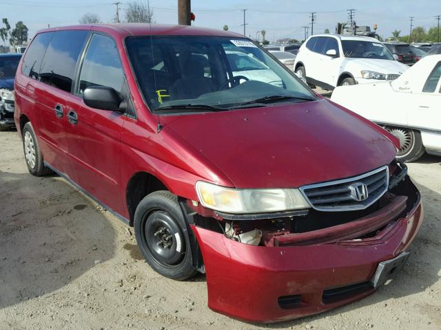 2HKRL18502H536585 - 2002 HONDA ODYSSEY LX BURGUNDY photo 1