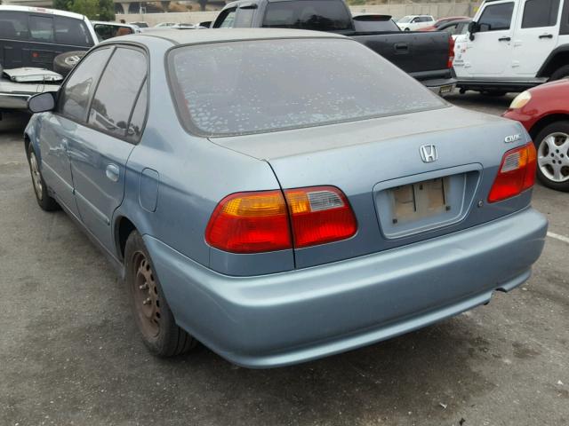 2HGEJ6619YH584025 - 2000 HONDA CIVIC BASE BLUE photo 3