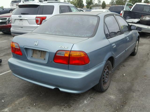 2HGEJ6619YH584025 - 2000 HONDA CIVIC BASE BLUE photo 4