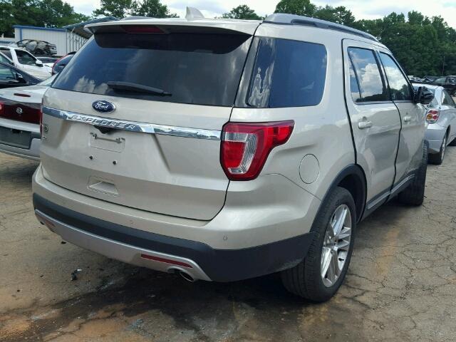 1FM5K7D89HGA84021 - 2017 FORD EXPLORER TAN photo 4