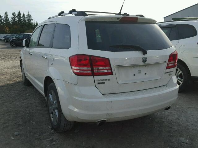 3D4PH6FV6AT253781 - 2010 DODGE JOURNEY R/ WHITE photo 3