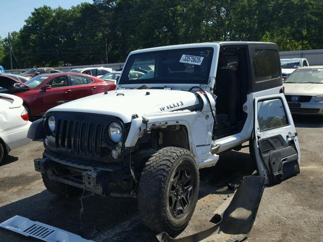 1C4AJWAG6FL752275 - 2015 JEEP WRANGLER S WHITE photo 2
