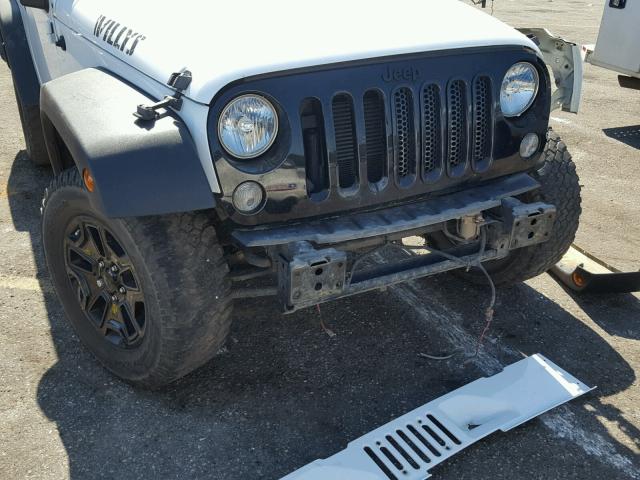 1C4AJWAG6FL752275 - 2015 JEEP WRANGLER S WHITE photo 9
