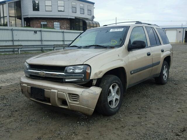 1GNDT13S042398386 - 2004 CHEVROLET TRAILBLAZE GOLD photo 2