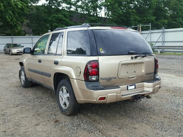 1GNDT13S042398386 - 2004 CHEVROLET TRAILBLAZE GOLD photo 3