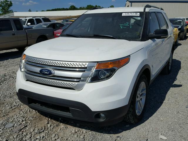 1FM5K7D85DGA08709 - 2013 FORD EXPLORER X WHITE photo 2