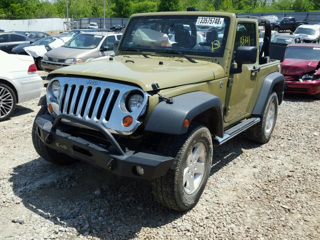 1C4AJWAG6DL557600 - 2013 JEEP WRANGLER S GREEN photo 2