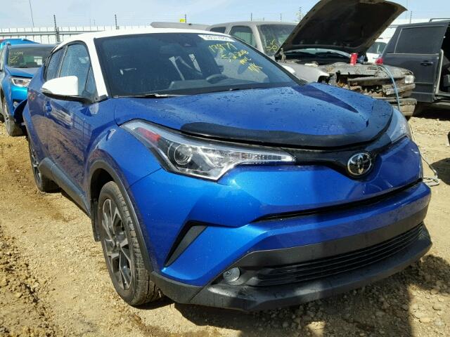 NMTKHMBX2JR060717 - 2018 TOYOTA C-HR XLE BLUE photo 1