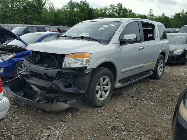 5N1AA0ND3CN611950 - 2012 NISSAN ARMADA SV SILVER photo 2