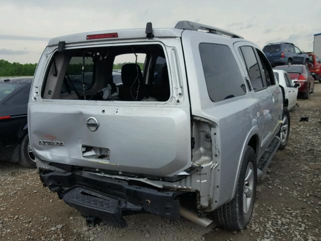 5N1AA0ND3CN611950 - 2012 NISSAN ARMADA SV SILVER photo 4