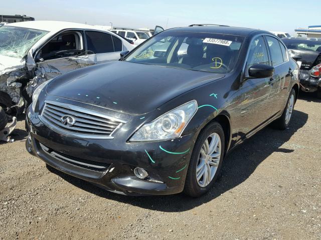 JN1CV6AR3CM682371 - 2012 INFINITI G37 BLACK photo 2