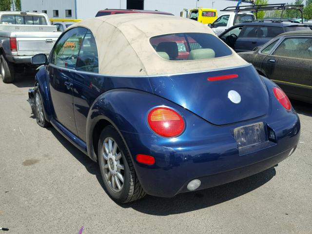 3VWCM31Y64M337795 - 2004 VOLKSWAGEN NEW BEETLE 蓝色 照片 3