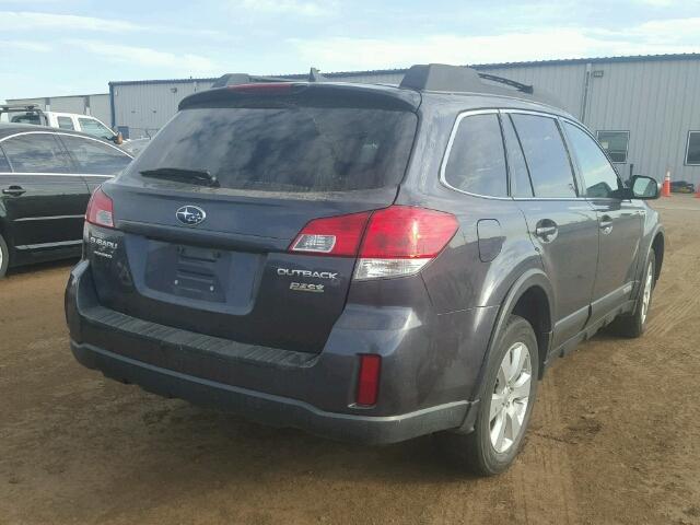 4S4BRBKC6B3406024 - 2011 SUBARU OUTBACK 2. GRAY photo 4