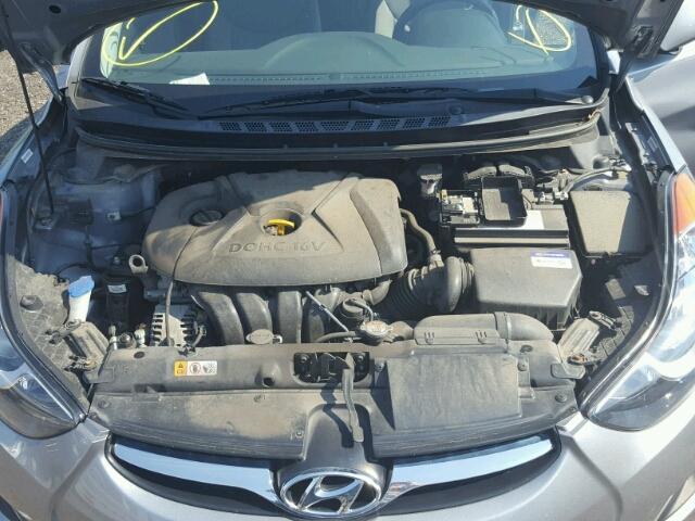 KMHDH4AE3DU600632 - 2013 HYUNDAI ELANTRA GL GRAY photo 7