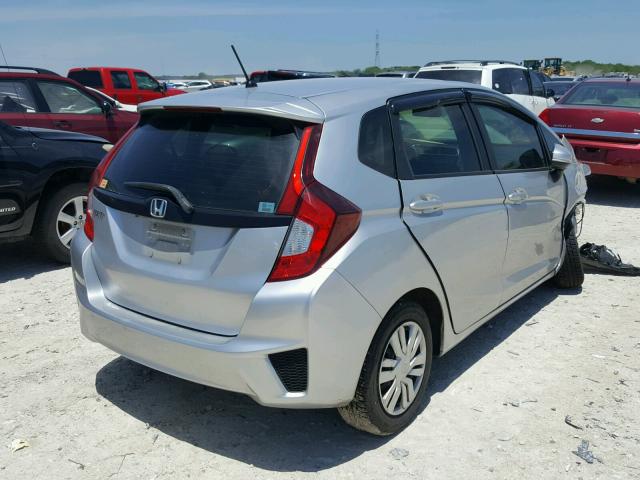 3HGGK5H57FM707366 - 2015 HONDA FIT LX SILVER photo 4