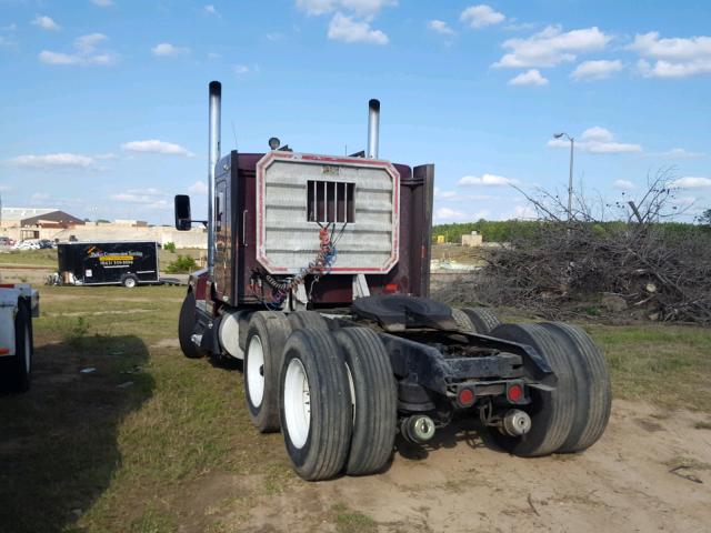 1XKAD69X8RJ624734 - 1994 KENWORTH CONSTRUCTI BURGUNDY photo 3