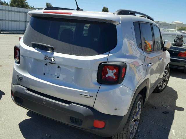 ZACCJBBT9FPB32447 - 2015 JEEP RENEGADE L SILVER photo 4