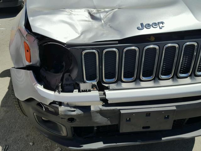 ZACCJBBT9FPB32447 - 2015 JEEP RENEGADE L SILVER photo 9