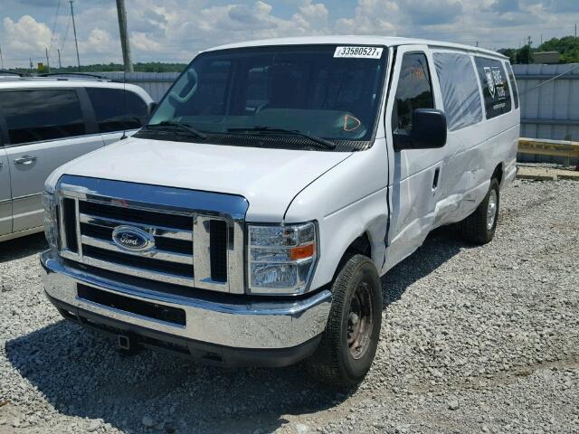 1FBSS3BL5EDA50506 - 2014 FORD ECONOLINE WHITE photo 2