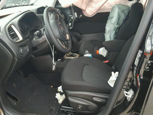 ZACCJAAB0HPE66873 - 2017 JEEP RENEGADE S შავი ფოტო 5