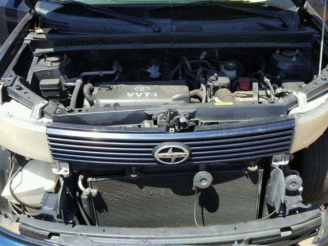 JTLKT324664115127 - 2006 TOYOTA SCION XB BLUE photo 7