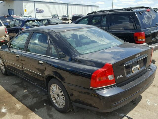 YV1TS92D241342961 - 2004 VOLVO S80 BLACK photo 3