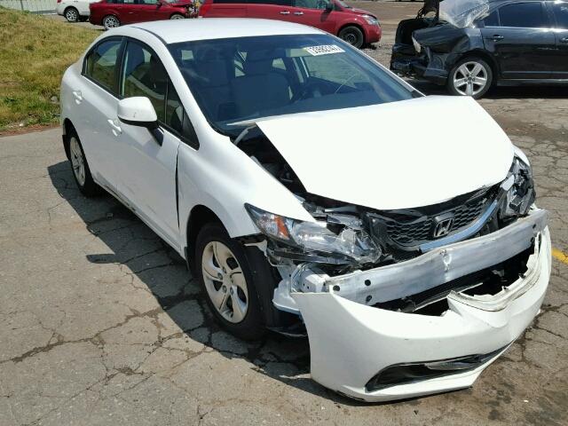 19XFB2F57DE022660 - 2013 HONDA CIVIC WHITE photo 1