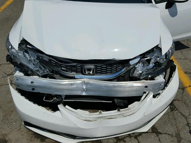 19XFB2F57DE022660 - 2013 HONDA CIVIC WHITE photo 7