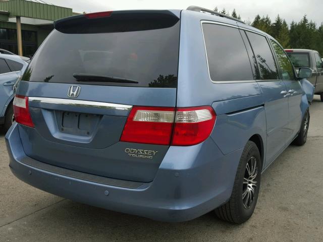 5FNRL38845B116272 - 2005 HONDA ODYSSEY TO BLUE photo 4