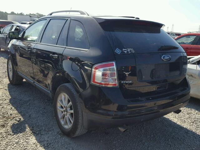 2FMDK38C79BA85759 - 2009 FORD EDGE SEL BLACK photo 3