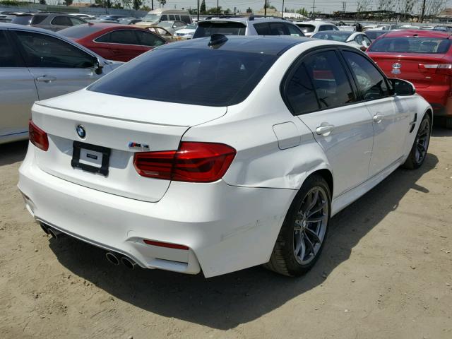 WBS8M9C37H5G86114 - 2017 BMW M3 WHITE photo 4