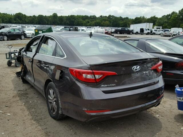 5NPE24AF3FH035718 - 2015 HYUNDAI SONATA SE BROWN photo 3