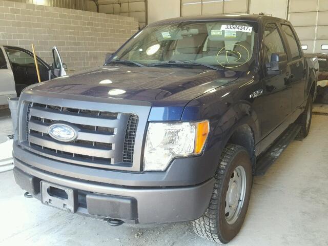 1FTFW1EF6BKE10692 - 2011 FORD F150 BLUE photo 2