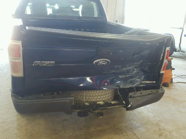 1FTFW1EF6BKE10692 - 2011 FORD F150 BLUE photo 9