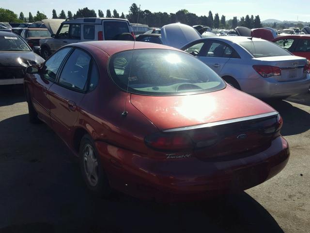 1FAFP52U0WG136296 - 1998 FORD TAURUS LX RED photo 3