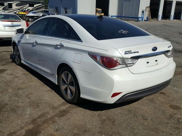 KMHEC4A41CA031466 - 2012 HYUNDAI SONATA HYB WHITE photo 3